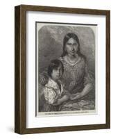 The Wife and Child of Osceola, the Last of the Seminole Indian Chiefs-null-Framed Giclee Print