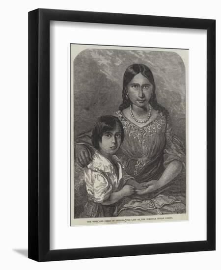 The Wife and Child of Osceola, the Last of the Seminole Indian Chiefs-null-Framed Giclee Print