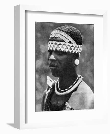 The Wife of an Angoni Chieftain, Mozambique, Africa, 1936-null-Framed Giclee Print