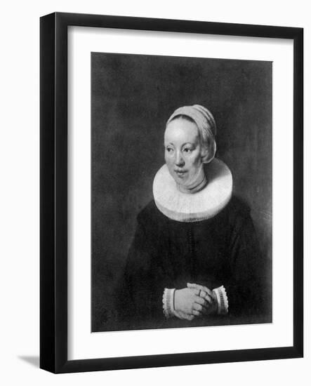 The Wife of Nicolas Berghem, 1647-Rembrandt van Rijn-Framed Giclee Print