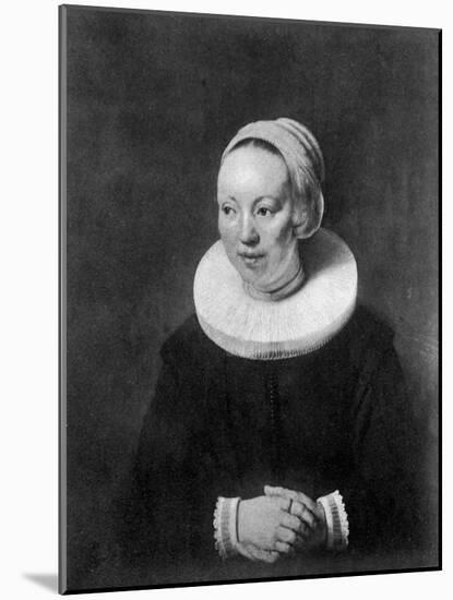 The Wife of Nicolas Berghem, 1647-Rembrandt van Rijn-Mounted Giclee Print