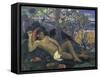 The Wife of the King-Paul Gauguin-Framed Stretched Canvas