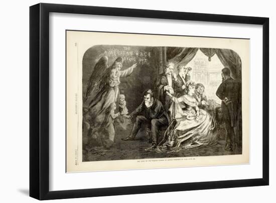 The Wife of the Period - Suffer No Little Children to Come Unto Me, 1869-Thomas Nast-Framed Giclee Print