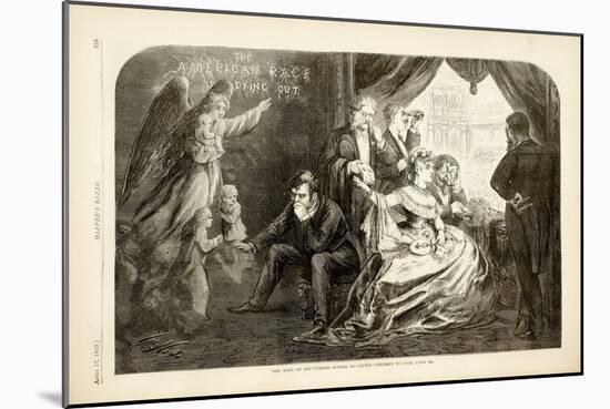 The Wife of the Period - Suffer No Little Children to Come Unto Me, 1869-Thomas Nast-Mounted Giclee Print