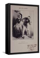 The Wife Shall Obey Her Husband-Henry Monnier-Framed Stretched Canvas