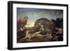 The Wild Boar Hunt, c.1640-Frans Snyders Or Snijders-Framed Giclee Print