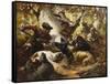 The Wild Boar Hunt-Ferdinand Wagner-Framed Stretched Canvas