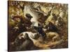 The Wild Boar Hunt-Ferdinand Wagner-Stretched Canvas