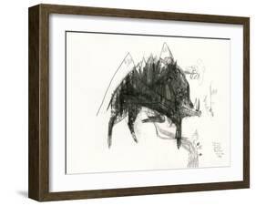 The Wild Boar, the River and the Two Mountains.-Leonardo Flores-Framed Giclee Print