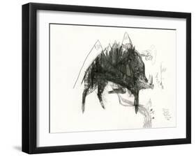 The Wild Boar, the River and the Two Mountains.-Leonardo Flores-Framed Giclee Print