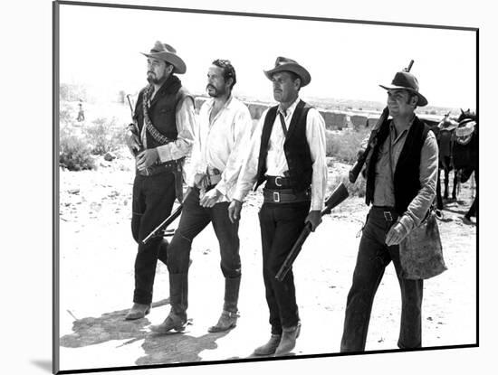 The Wild Bunch, Ben Johnson, Warren Oates, William Holden, Ernest Borgnine, 1969-null-Mounted Photo