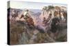 The Wild Horse Hunters-Charles Marion Russell-Stretched Canvas