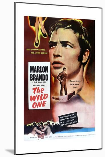The Wild One, Marlon Brando, 1953-null-Mounted Premium Giclee Print