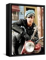 The Wild One, Marlon Brando, 1954-null-Framed Stretched Canvas