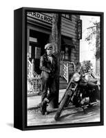 The Wild One, Marlon Brando, 1954-null-Framed Stretched Canvas