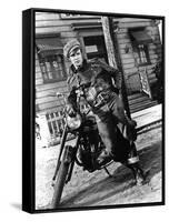 The Wild One, Marlon Brando-null-Framed Stretched Canvas