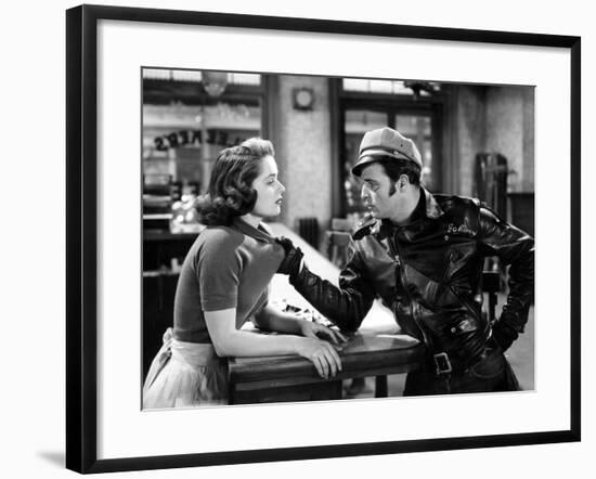 The Wild One, Mary Murphy, Marlon Brando, 1954-null-Framed Photo