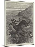 The Wild West of England, Unharbouring a Stag on Exmoor-Samuel John Carter-Mounted Giclee Print