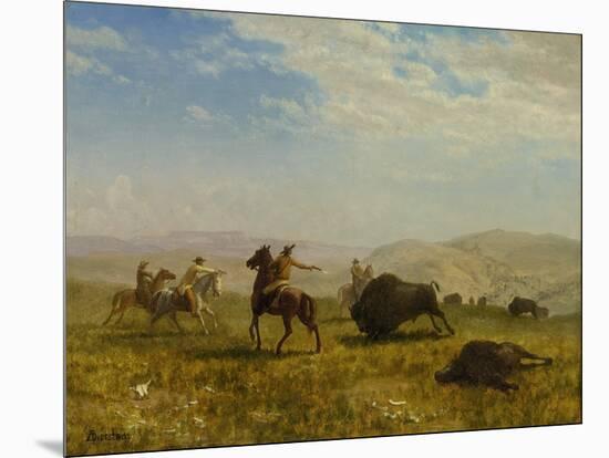 The Wild West (Oil on Paper Laid down on Canvas)-Albert Bierstadt-Mounted Giclee Print