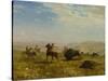 The Wild West (Oil on Paper Laid down on Canvas)-Albert Bierstadt-Stretched Canvas