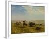 The Wild West (Oil on Paper Laid down on Canvas)-Albert Bierstadt-Framed Giclee Print