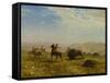 The Wild West (Oil on Paper Laid down on Canvas)-Albert Bierstadt-Framed Stretched Canvas