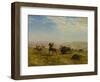 The Wild West (Oil on Paper Laid down on Canvas)-Albert Bierstadt-Framed Giclee Print