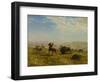 The Wild West (Oil on Paper Laid down on Canvas)-Albert Bierstadt-Framed Giclee Print