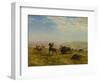 The Wild West (Oil on Paper Laid down on Canvas)-Albert Bierstadt-Framed Giclee Print