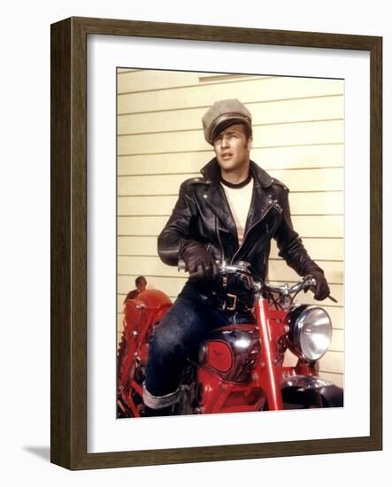 The Wilde One, Marlon Brando, 1953-null-Framed Photo