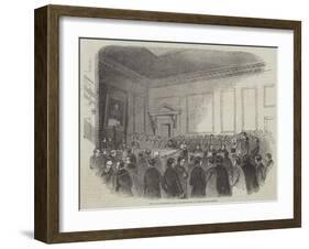 The Will Forgeries, Re-Examination of the Prisoners at the Mansion-House-null-Framed Giclee Print
