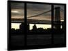 The Williamsburg Bridge at Night - Lower East Side of Manhattan - Brooklyn, New York, USA-Philippe Hugonnard-Stretched Canvas