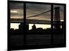 The Williamsburg Bridge at Night - Lower East Side of Manhattan - Brooklyn, New York, USA-Philippe Hugonnard-Mounted Photographic Print