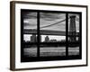 The Williamsburg Bridge at Nightfall - Lower East Side of Manhattan - Brooklyn - New York City, USA-Philippe Hugonnard-Framed Photographic Print