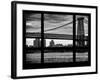 The Williamsburg Bridge at Nightfall - Lower East Side of Manhattan - Brooklyn - New York City, USA-Philippe Hugonnard-Framed Photographic Print