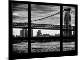 The Williamsburg Bridge at Nightfall - Lower East Side of Manhattan - Brooklyn - New York City, USA-Philippe Hugonnard-Mounted Photographic Print