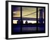 The Williamsburg Bridge at Nightfall - Lower East Side of Manhattan - Brooklyn, New York, USA-Philippe Hugonnard-Framed Photographic Print