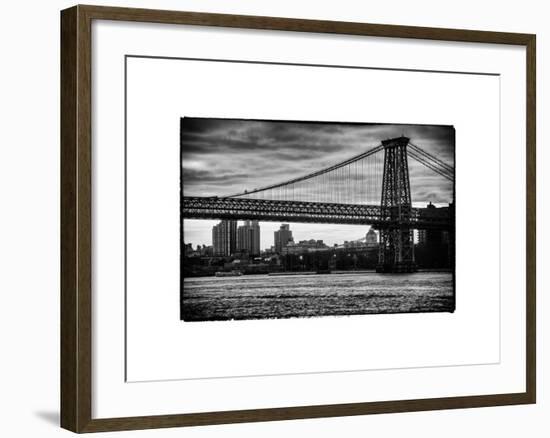 The Williamsburg Bridge at Nightfall - Lower East Side of Manhattan - New York-Philippe Hugonnard-Framed Photographic Print