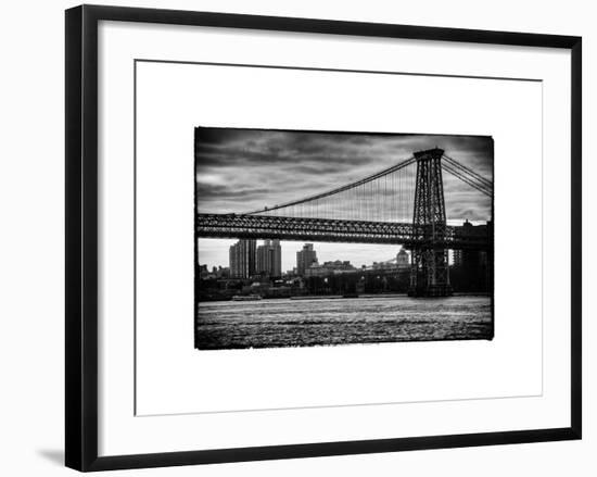 The Williamsburg Bridge at Nightfall - Lower East Side of Manhattan - New York-Philippe Hugonnard-Framed Photographic Print