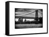 The Williamsburg Bridge at Nightfall - Lower East Side of Manhattan - New York-Philippe Hugonnard-Framed Stretched Canvas