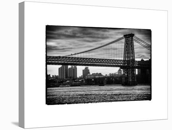 The Williamsburg Bridge at Nightfall - Lower East Side of Manhattan - New York-Philippe Hugonnard-Stretched Canvas