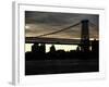 The Williamsburg Bridge at Nightfall - Lower East Side of Manhattan - New York-Philippe Hugonnard-Framed Photographic Print