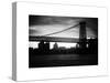 The Williamsburg Bridge at Nightfall - Lower East Side of Manhattan - New York-Philippe Hugonnard-Stretched Canvas