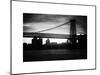 The Williamsburg Bridge at Nightfall - Lower East Side of Manhattan - New York-Philippe Hugonnard-Mounted Art Print