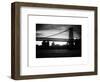 The Williamsburg Bridge at Nightfall - Lower East Side of Manhattan - New York-Philippe Hugonnard-Framed Art Print