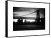 The Williamsburg Bridge at Nightfall - Lower East Side of Manhattan - New York-Philippe Hugonnard-Framed Stretched Canvas