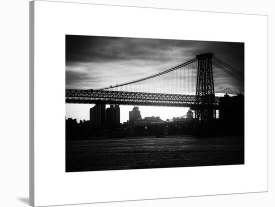 The Williamsburg Bridge at Nightfall - Lower East Side of Manhattan - New York-Philippe Hugonnard-Stretched Canvas