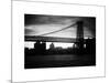 The Williamsburg Bridge at Nightfall - Lower East Side of Manhattan - New York-Philippe Hugonnard-Mounted Art Print