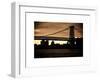 The Williamsburg Bridge at Nightfall - Lower East Side of Manhattan - New York-Philippe Hugonnard-Framed Art Print