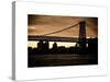 The Williamsburg Bridge at Nightfall - Lower East Side of Manhattan - New York-Philippe Hugonnard-Stretched Canvas